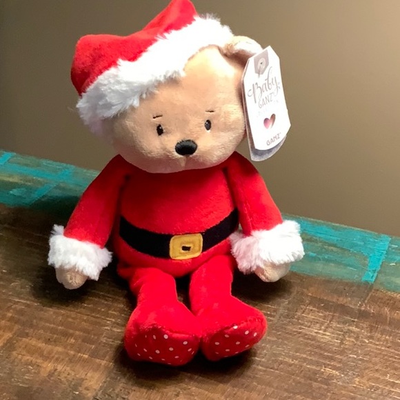 NWT Stuffed Bear Santa ... I Rattle - Picture 1 of 3
